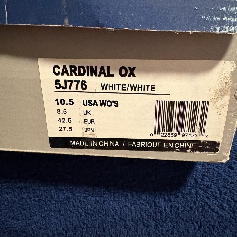 Vintage Y2K 90’s Converse White Leather Cardinal Ox 5J776 Women’s 10.5 Sneakers - Picture 8 of 8